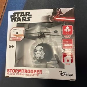 Star Wars stormtrooper motion sending helicopter , NIB.